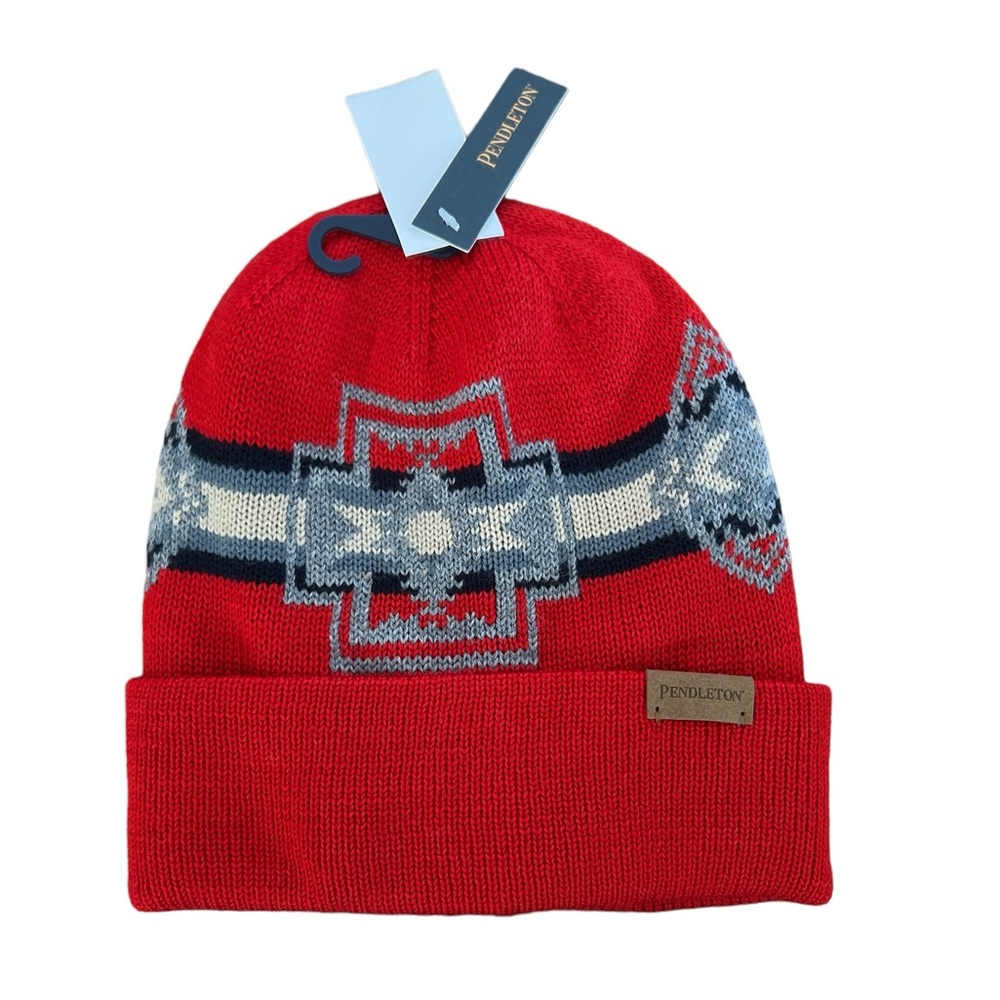 Pendleton Red Harding Knit Beanie